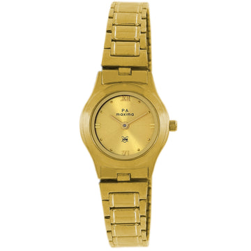 Maxima GOLD Women Gold Dial Analogue Watch - 14737CMLY